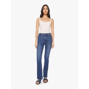 NWOT Mother High Waisted Runaway Start Your Engines! Dark Wash Stretch Flare 31